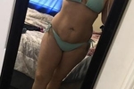 sexy blue bikini
