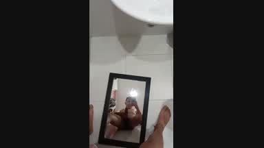 nico — CUMSHOT ON MIRROR WITH DILDO
