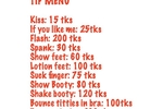 Tip Menu