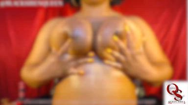 Oiling Up My Big Boobs on Worship Sunday