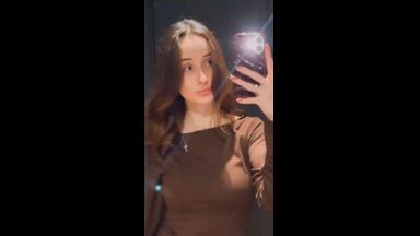 I show off in the mirror