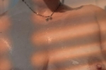 in the shower )))