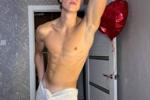 Sexy boy with towel