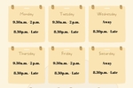 Camming schedule