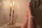 playing in the bathroom