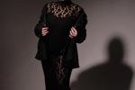 emily <3 — look in your eyes with lace black dress on