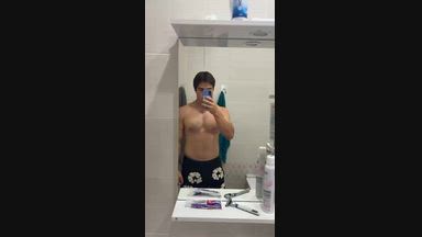 in the bathroom :3