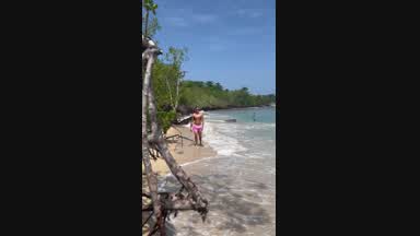 Enjoy in beach