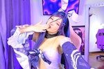 purple bunny cosplay