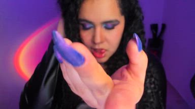 Hypnotic Eyes & Cat-Eye Nails Match (Purple & Aqua
