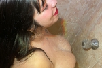 Taking a shower