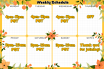 Weekly Schedule