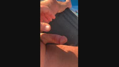 Cum by the pool