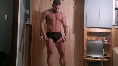 Flexing Video in Underwear 😈💪 - pizza_biceps