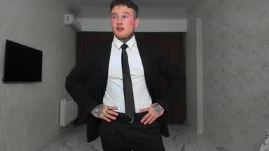 Bodyguard interview roleplay (with cum)