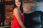 red dress