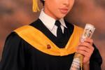 I was a doll boy in my graduation photos