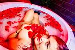 petals, a jacuzzi, huge tits and my great sensuali