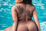 Naked in the pool