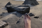 Feet on the beach