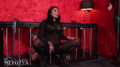 Caged bitch in chastity preview