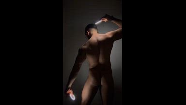 muscular and sexy dancing with flex