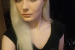 With long white hair