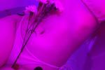 purple bathroom