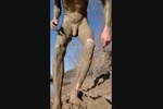 in the mud
