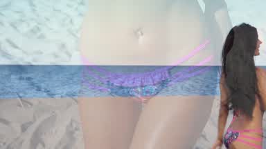 Beach time mini clip