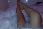 legs in bubbles
