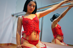 Red silk