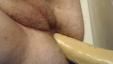 ass training 2 with big dildo