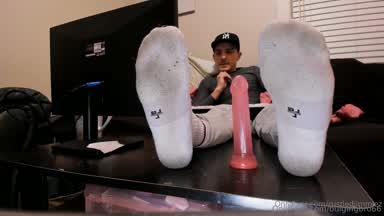 Socks + Oily footjob
