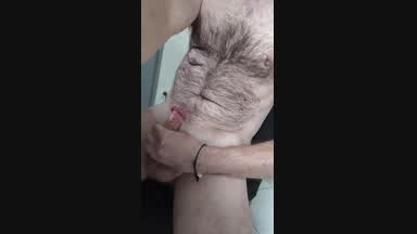 Cum on a chair