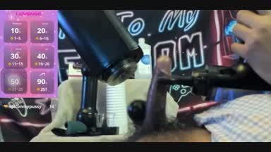 Double vibrator cumshot