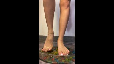 Colorful Jelly Foot Play