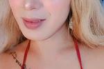 In red