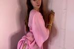 My pink robe is showing through