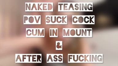 SEXY BITCH PUSSY TEASING ON CAM SUCK + CUM IN MOUT