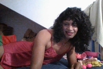 Hot cleopatra with RED night dress