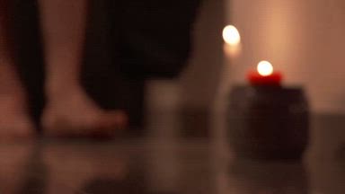 Blues,Candles and Sensuaity naked