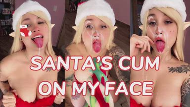 Santa's Cum On My Face