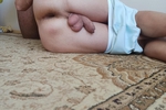 Open ass with soft cock and balls