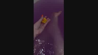 yummy feet tease in bath 🤭