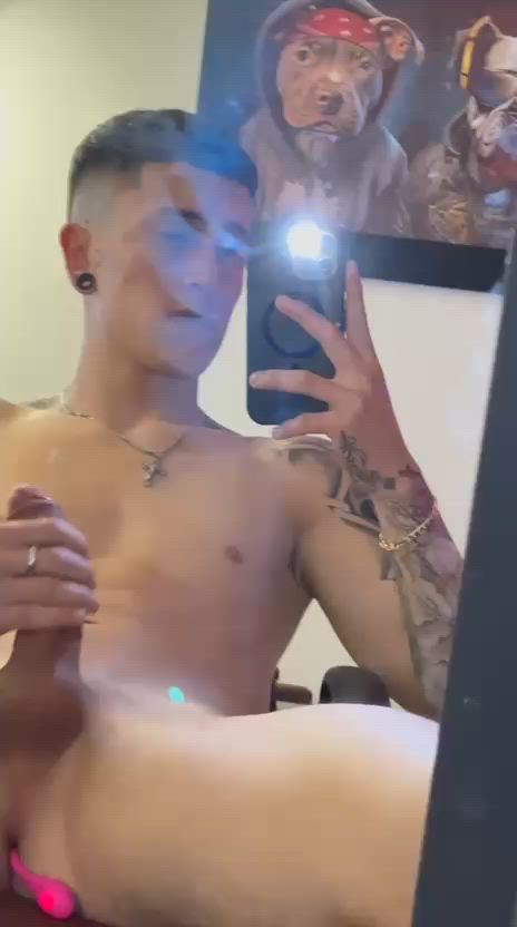 masturbation in front of the mirror 🍆😈