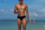 on the beach