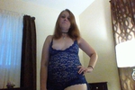 Sexy lacey blue one piece