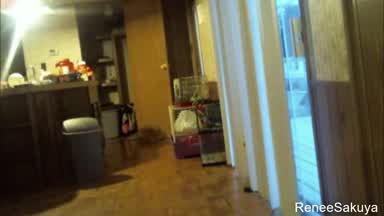 Wife catches her husband wacking off on her co
