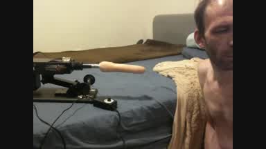 Fk machine me and blow job dildo
